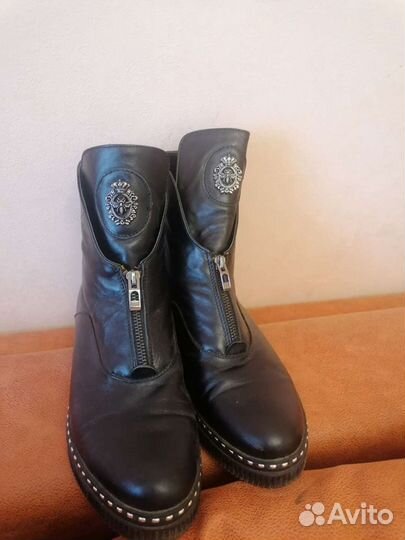Ботинки женские демисезонные кожа
