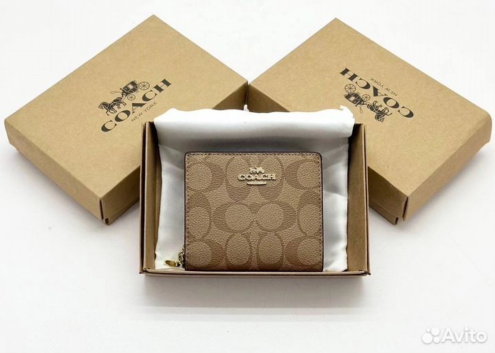 Кошелек coach женский кожаный