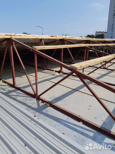 Фермы стропильные, металлический каркас крыши бу
