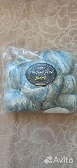 Пряжа Ангора фине принт Seam