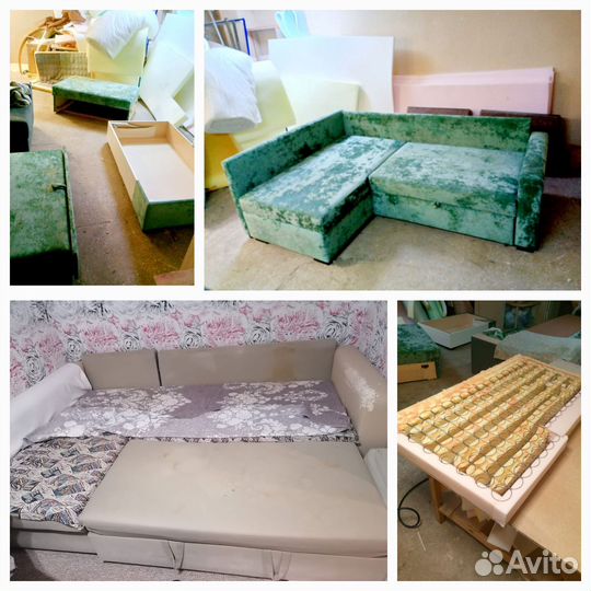 Перетяжка и ремонт мебели (от 5 часов до 5 дней)