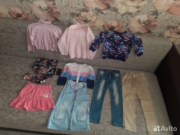 Вещи пакетом на девочку 104р