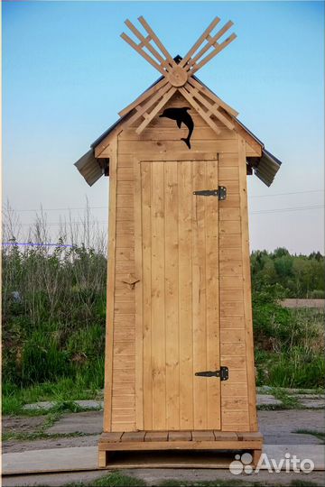 Дачный туалет деревянный TOP230