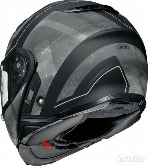 Shoei neotec II jaunt (черно-серо-серебристый)