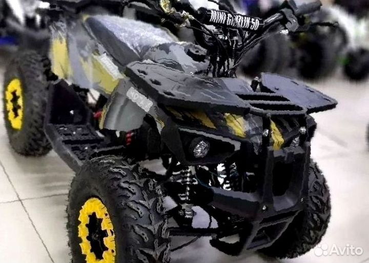 Детский квадроцикл Mini Grizlik X16 (PS) желтый