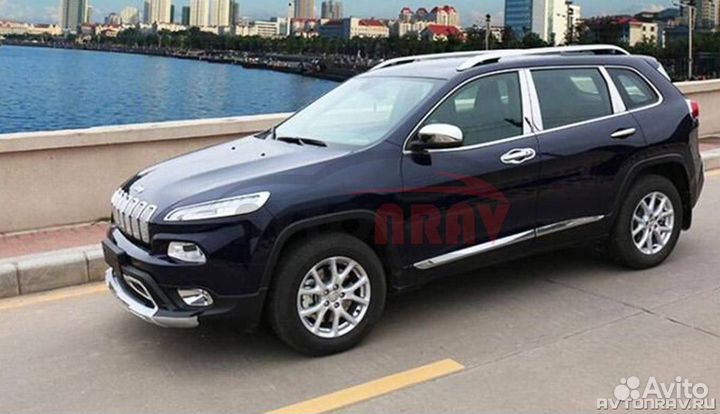 Хром-Накладки на стойки Cherokee 5 (KL) (Дорест.)