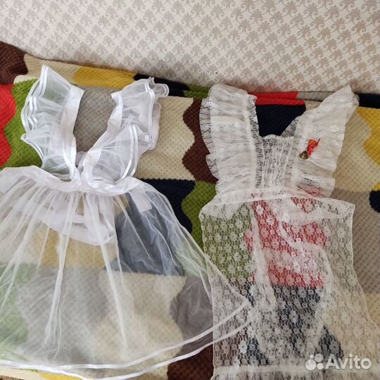 Белый школьный фартук