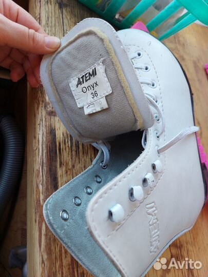 Коньки Atemi белые 36 размер