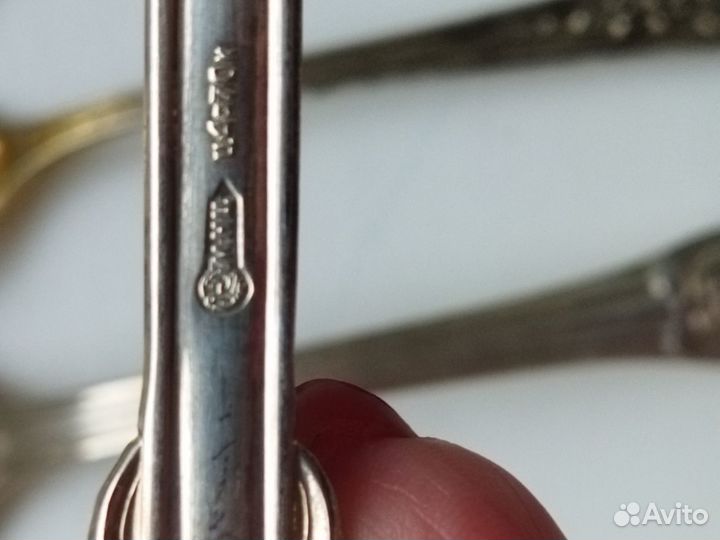 Мельхиоровые ложки, вилки