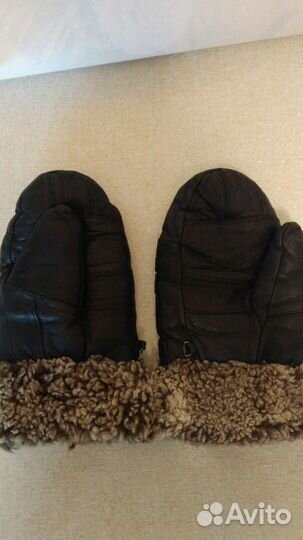 Варежки из натуральной овчины