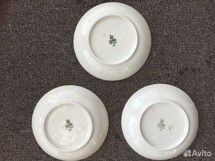 Тарелки и блюдца дулево, зик