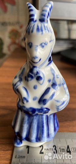 Фигурка «Коза» гжель