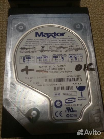 HDD, жесткие диски - раритеты. От 10гб