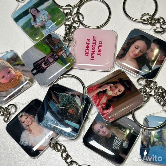 Брелок на ключи с вашим фото