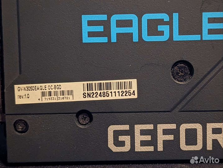 Rtx 3050 8gb gigabyte eagle