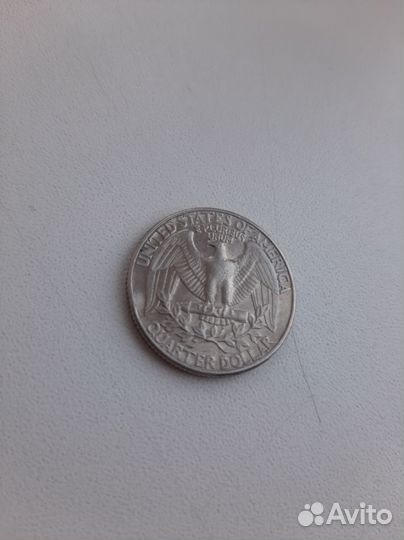 Монета Liberty quarter dollar 1988г