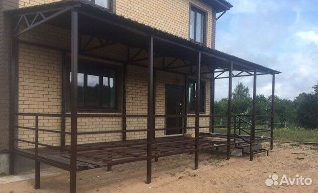 Навесы из поликарбоната, профлиста