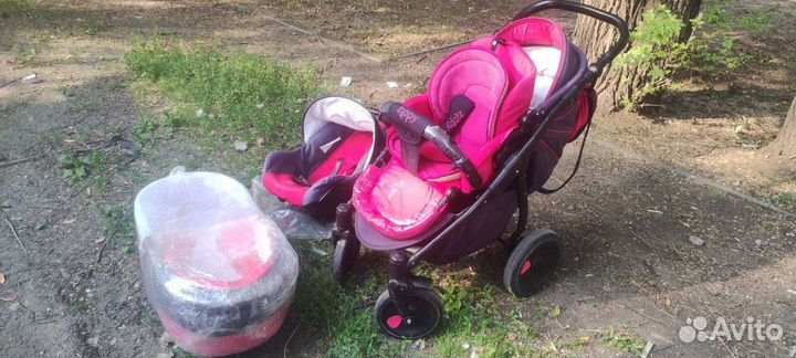 Коляска verdi zippy 3 в 1, шезлонг,кокон,ослик