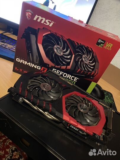 Видеокарта GeForce GTX 1060 MSI gaming X 6Gb