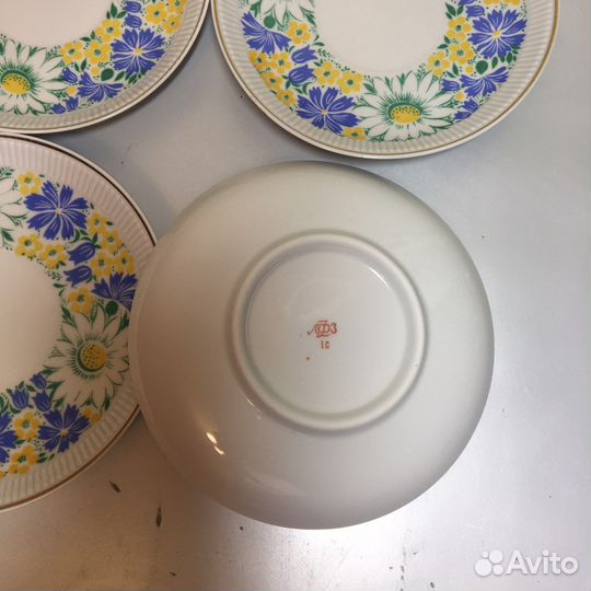 Тарелки столовые, блюдца лфз СССР винтаж