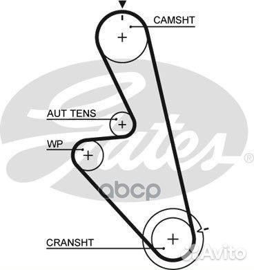 5449 ремень грм 125x200 Daewoo Espero 1.8/2.0