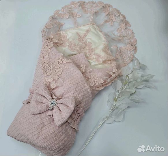 Конверт вязанный на выписку