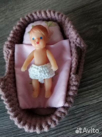 Пупс с кроваткой