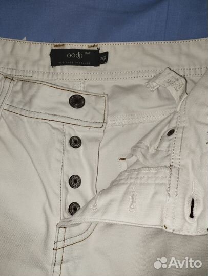 Джинсы мужские 31/34 М белые Oodji