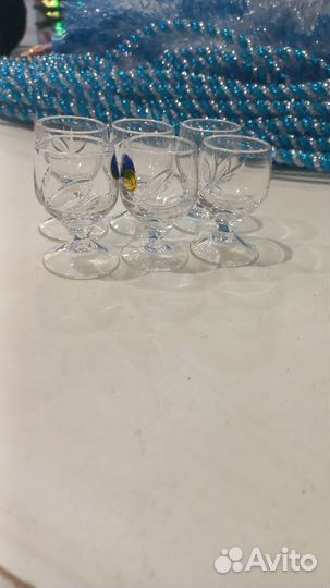 Наборы стопок и рюмок из хрусталя