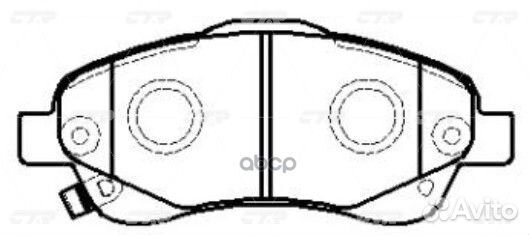 CKT-154 Колодки тормозные дисковые перед