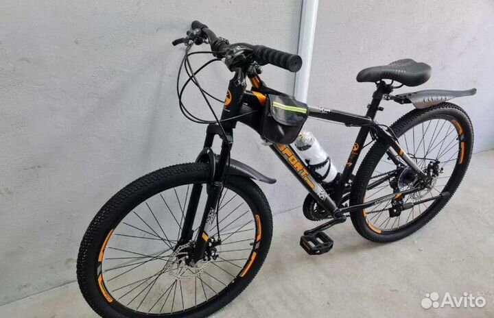 Новый черный скоростной велосипед SportsPawer 26'