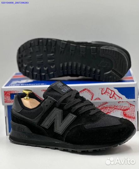 Кроссовки New Balance 574 Black (Арт.22794)