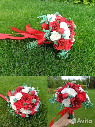 Букет невесты из полимерной глины