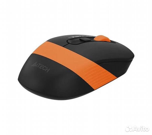 Беспроводная мышь A4Tech Fstyler FG10S, черный/ора