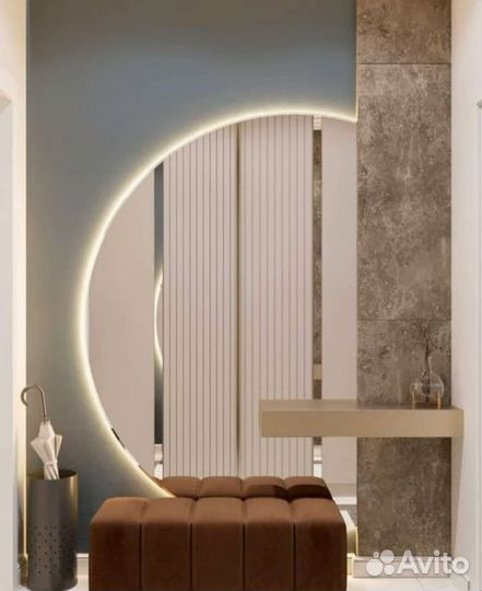 Зеркало с парящей подсветкой