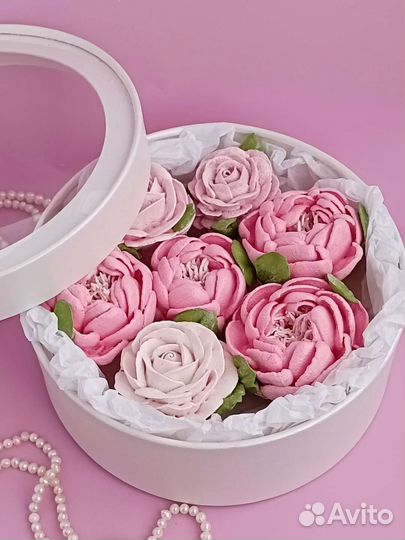 Съедобные букеты из Зефира/В коробочках