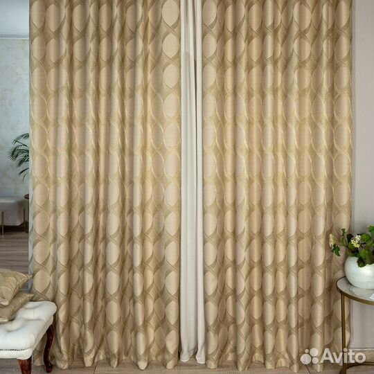 Комплект портьер жаккард Альба шторы занавески