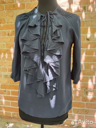 Блуза 100 натуральный Шёлк 42 44 Италия