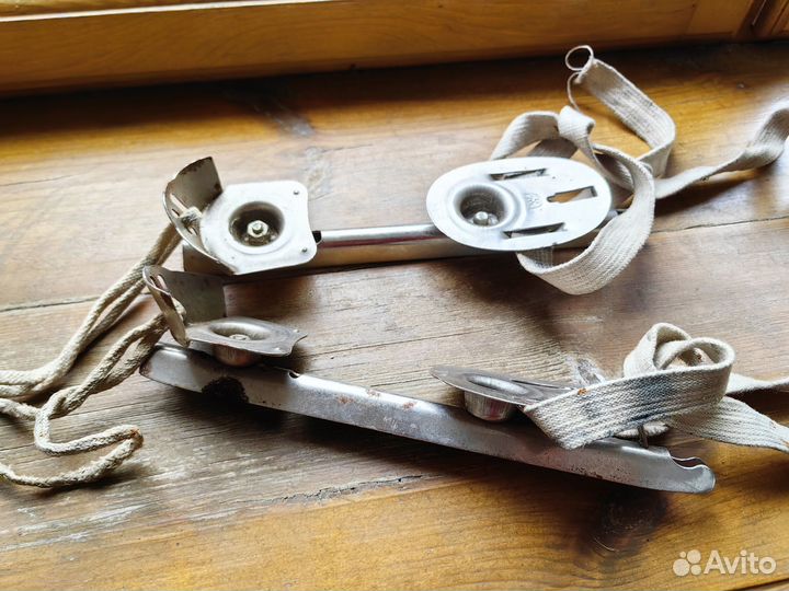 Коньки детские двухполозные СССР винтаж