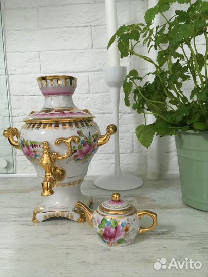 Самовар гжель