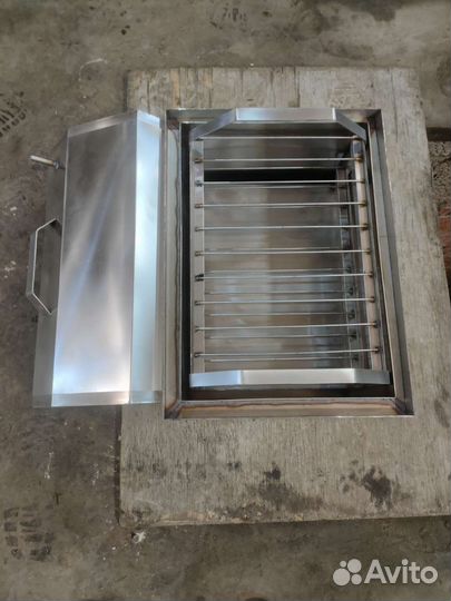 Коптильня горячего копчения из нержавейки