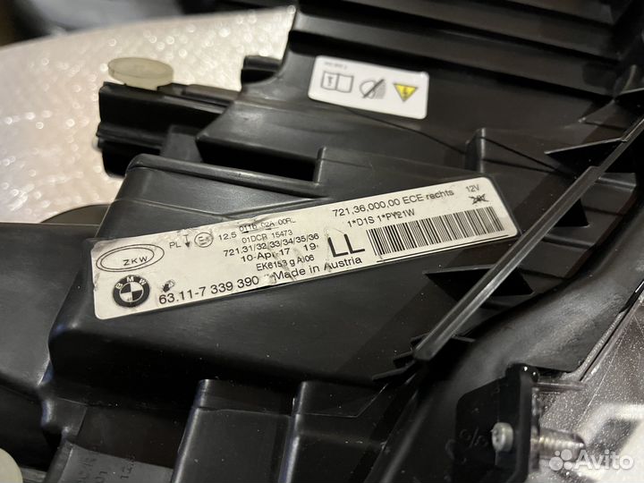 Комплект передних фар BMW F30 дорестайлинг