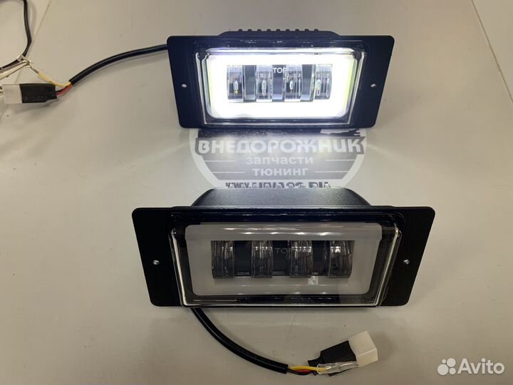 Диодные птф Нива Шевроле 02-09 с ангельскими