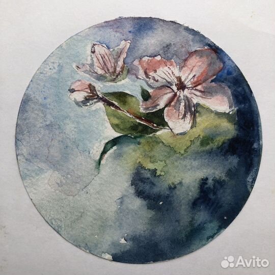 Акварель миниатюра