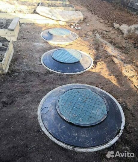 Септики под ключ из бетонных колец канализация