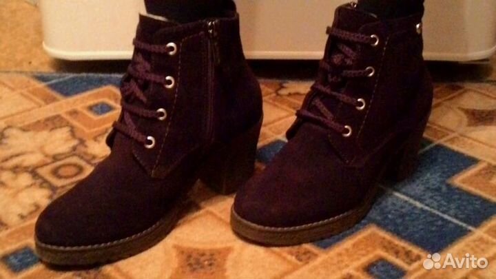 Зимние ботинки на овчине