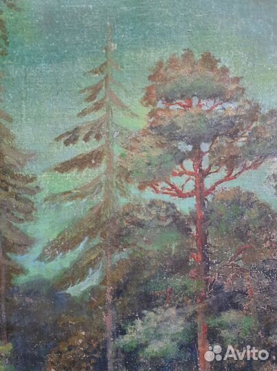 Старинные иконы. Кормление медведя Серафимом Сар