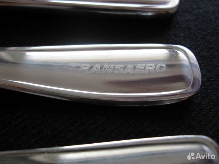 Столовые приборы а/к Трансаэро: вилка, ложка, нож
