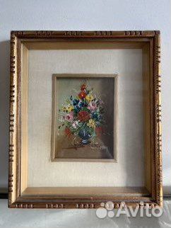 Картина/живопись 19.5х22.5 см винтаж. Италия