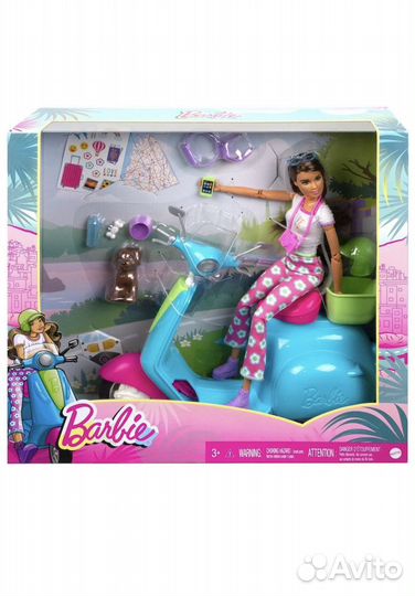 Новый набор кукла Barbie на скутере